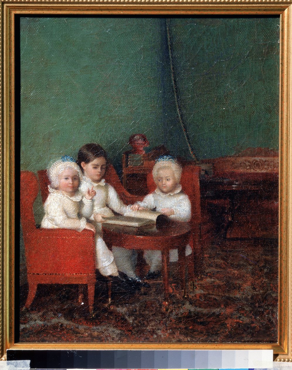 Bambini in un interno da School Russian