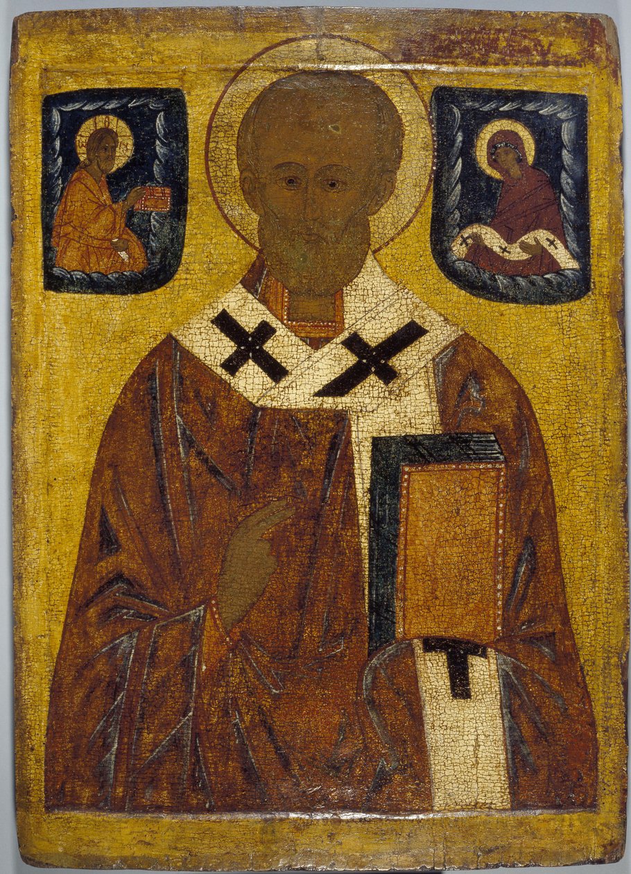 Icona di San Nicola da School Russian