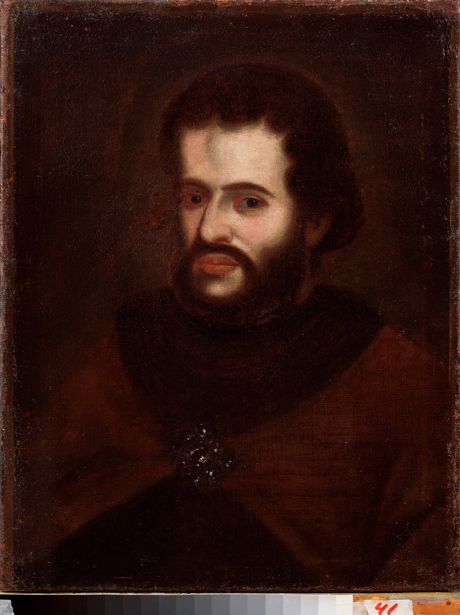 Ritratto dello zar Ivan V Alekseevič da School Russian