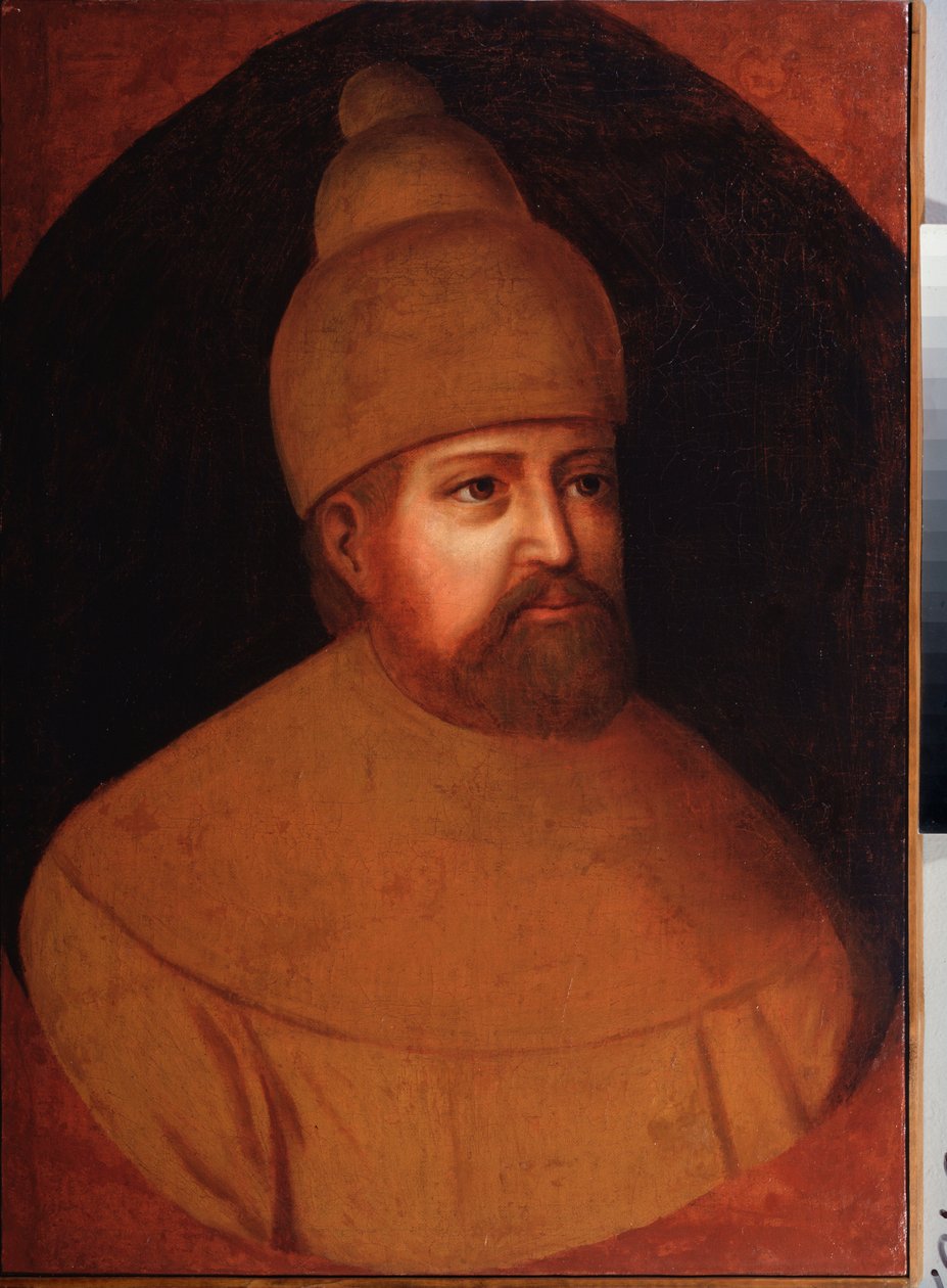 Ritratto dello zar Michele I Fiodorovich Romanov di Russia (1596-1645) da School Russian