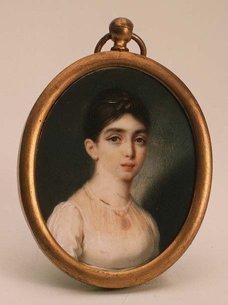 Ritratto di Darya Mikhailovna Opochinina (1788-1854) da School Russian