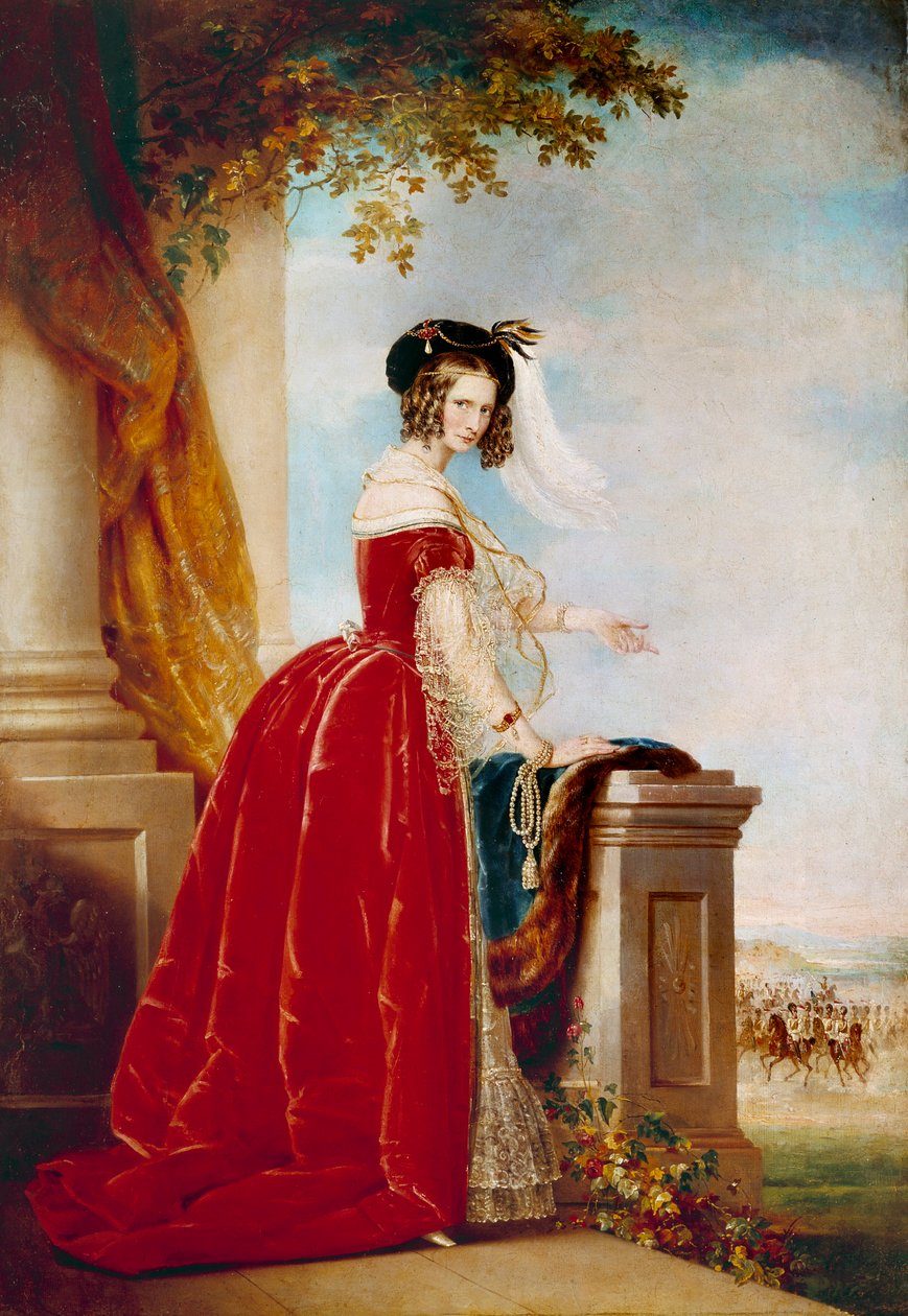 Ritratto di Alexandra Fedorovna da School Russian