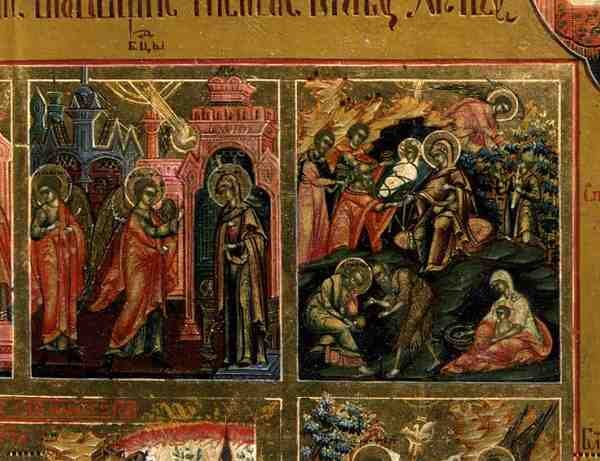 La Resurrezione e la Discesa agli Inferi (dettaglio) da School Russian