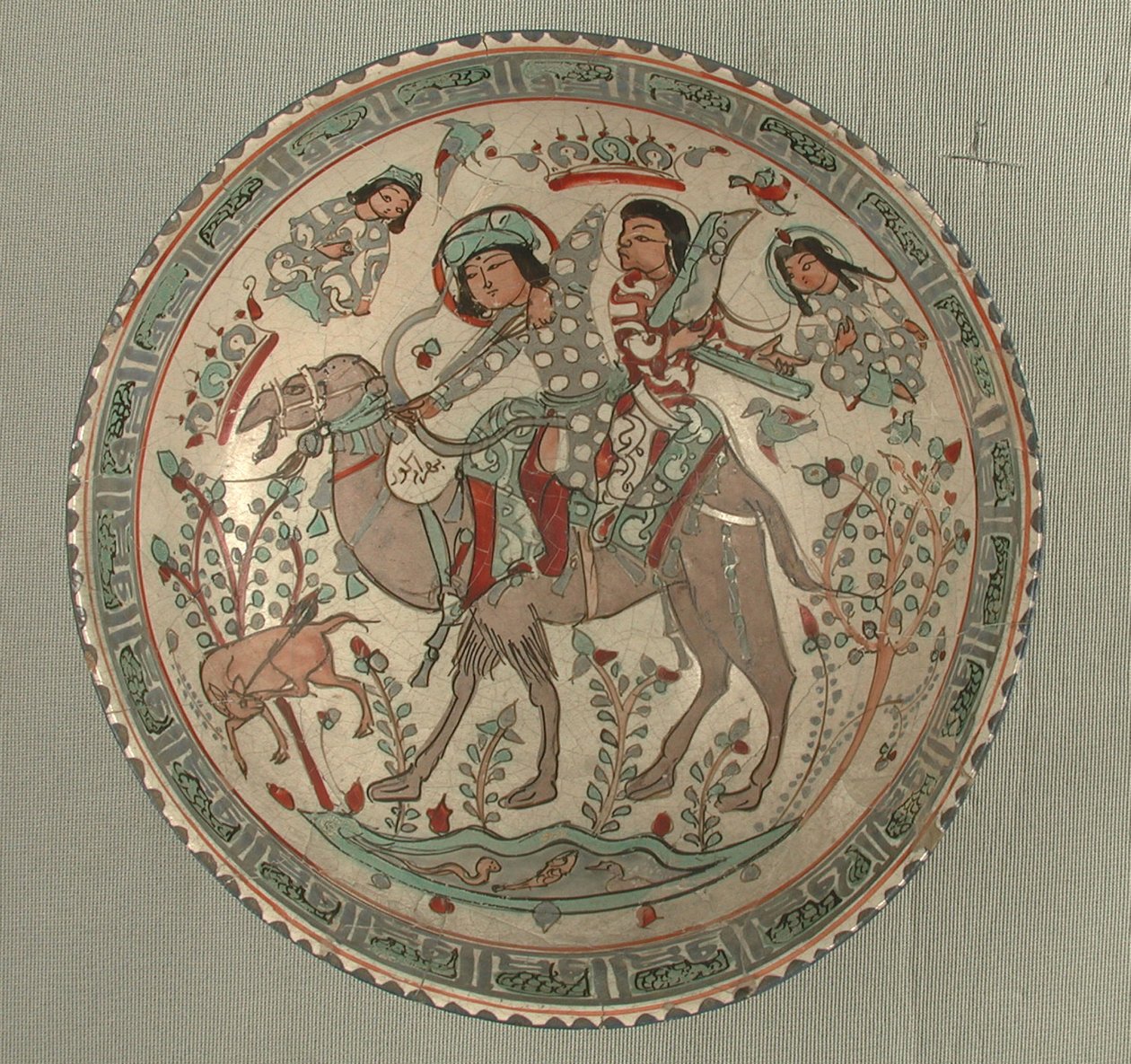 Ciotola con scena di caccia dal racconto di Bahram Gur e Azadeh da School Sasanian