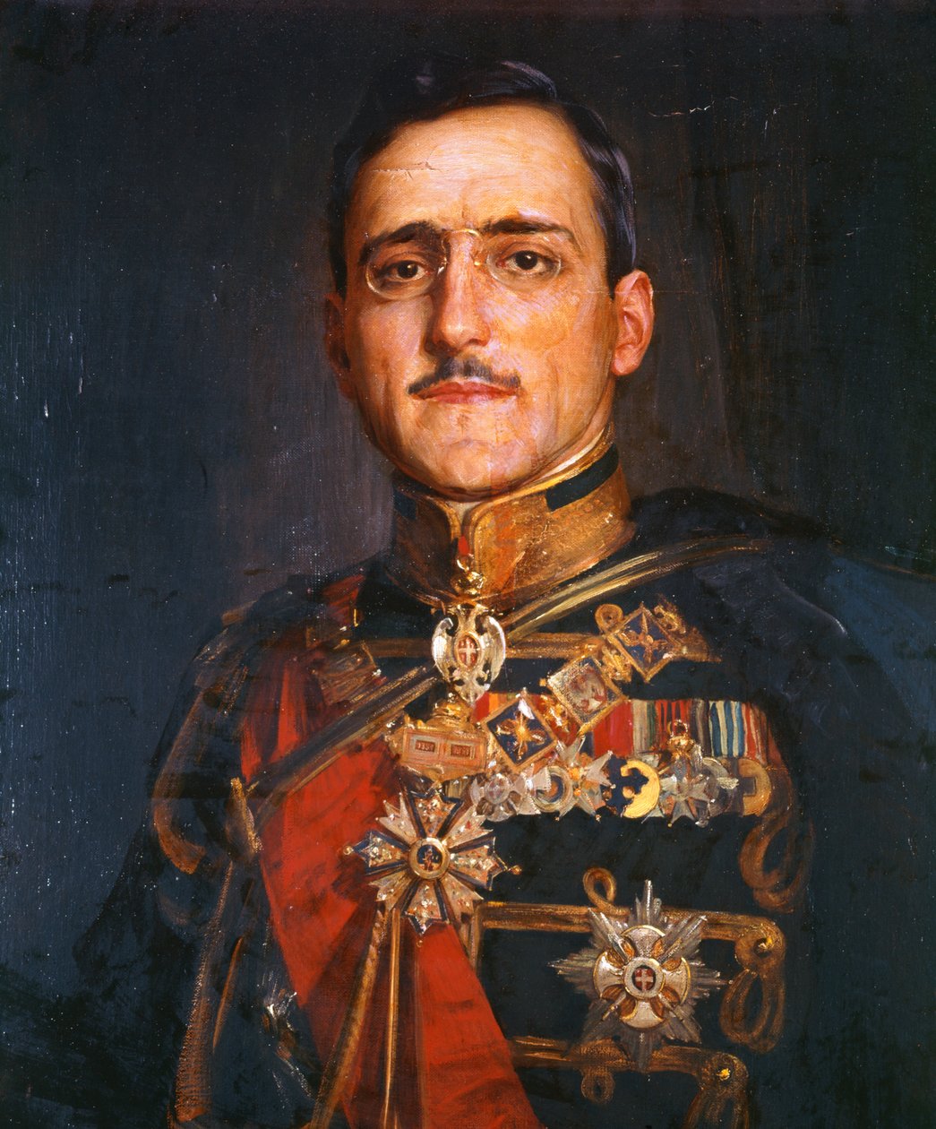 Re Alessandro I di Jugoslavia (olio su tela) da School Serbian