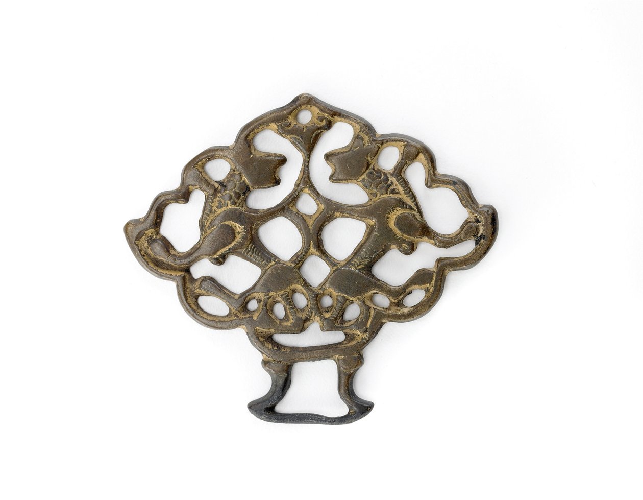 Ornamento con una coppia di leoni, dinastia Selgiuchide, forse XIII secolo da School Turkish