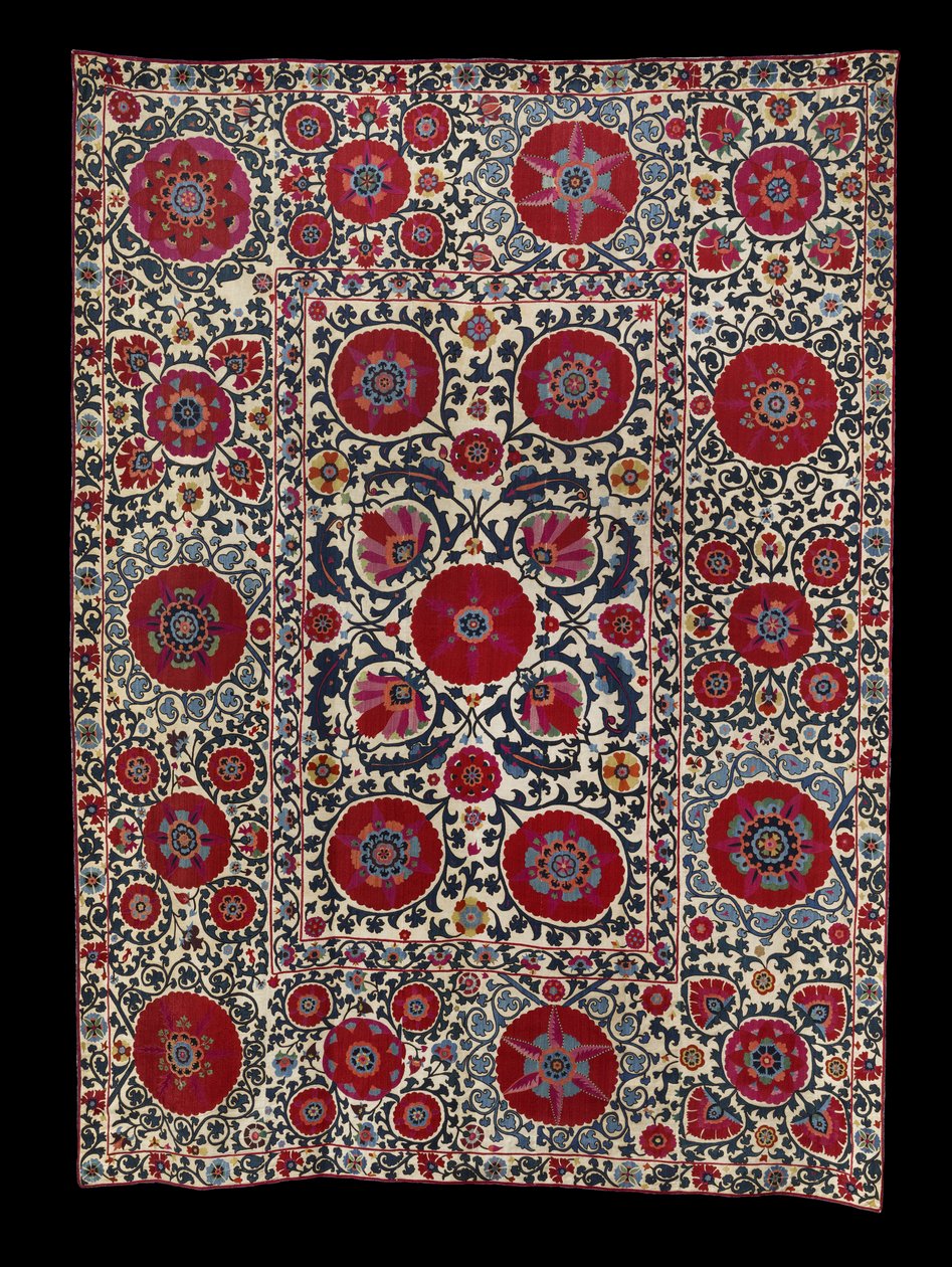 Shakhrisyabz Suzani, c.1800 da School Uzbek