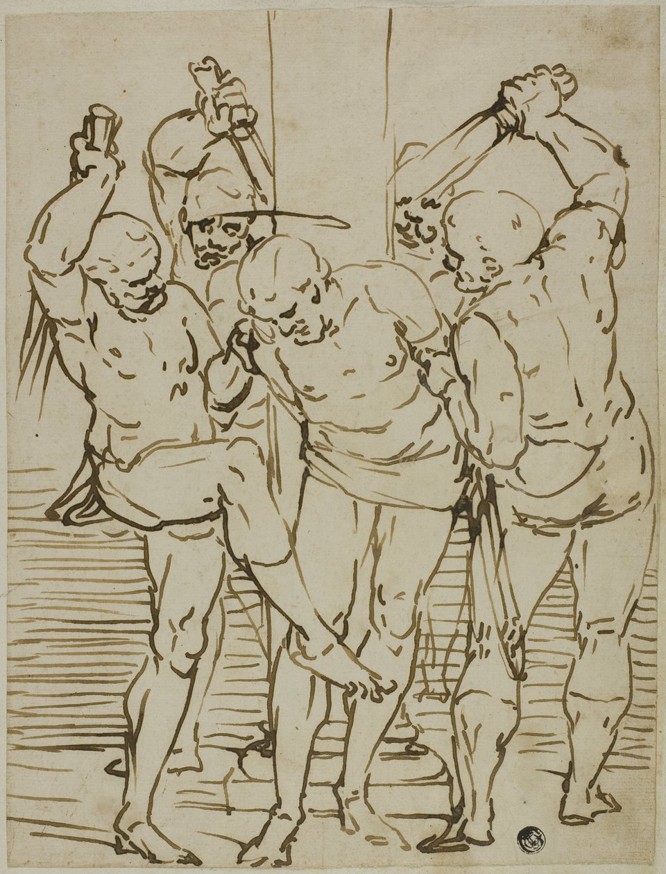 Flagellazione di Cristo da School of Luca Cambiaso