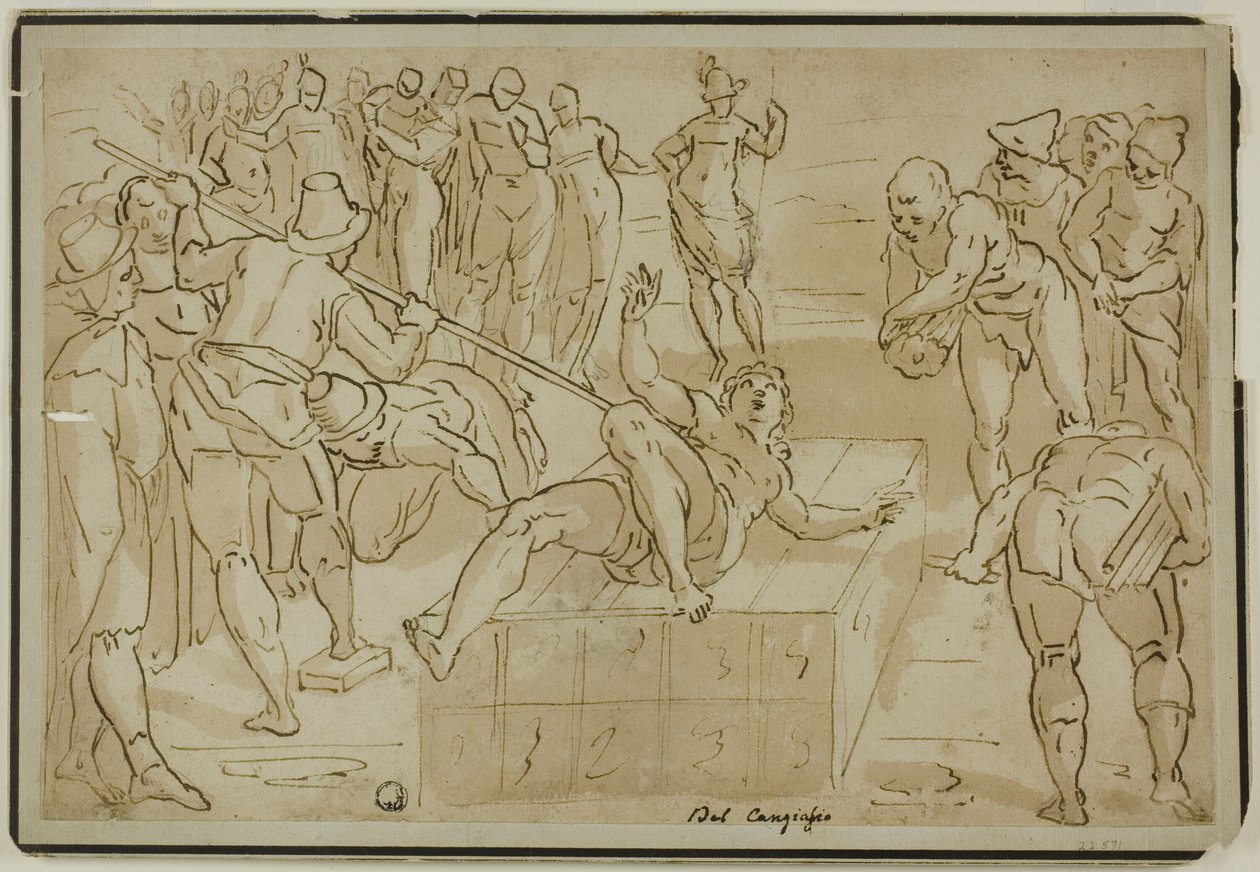 Martirio di San Lorenzo da School of Luca Cambiaso