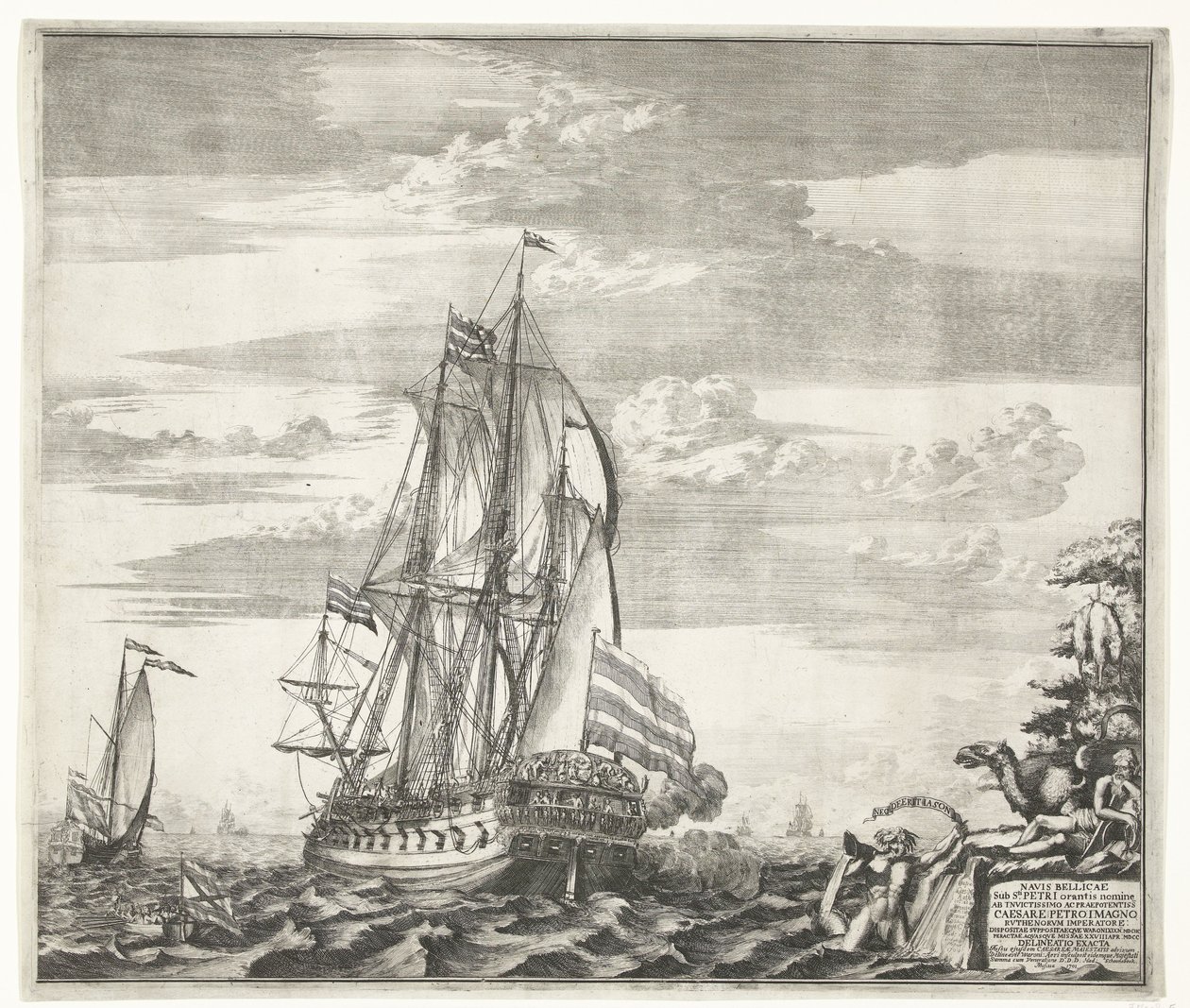 Ammiraglia Goto Predestinatsia La Provvidenza di Dio costruita da Pietro il Grande a Voronezh, 1700 da Schoonebeek