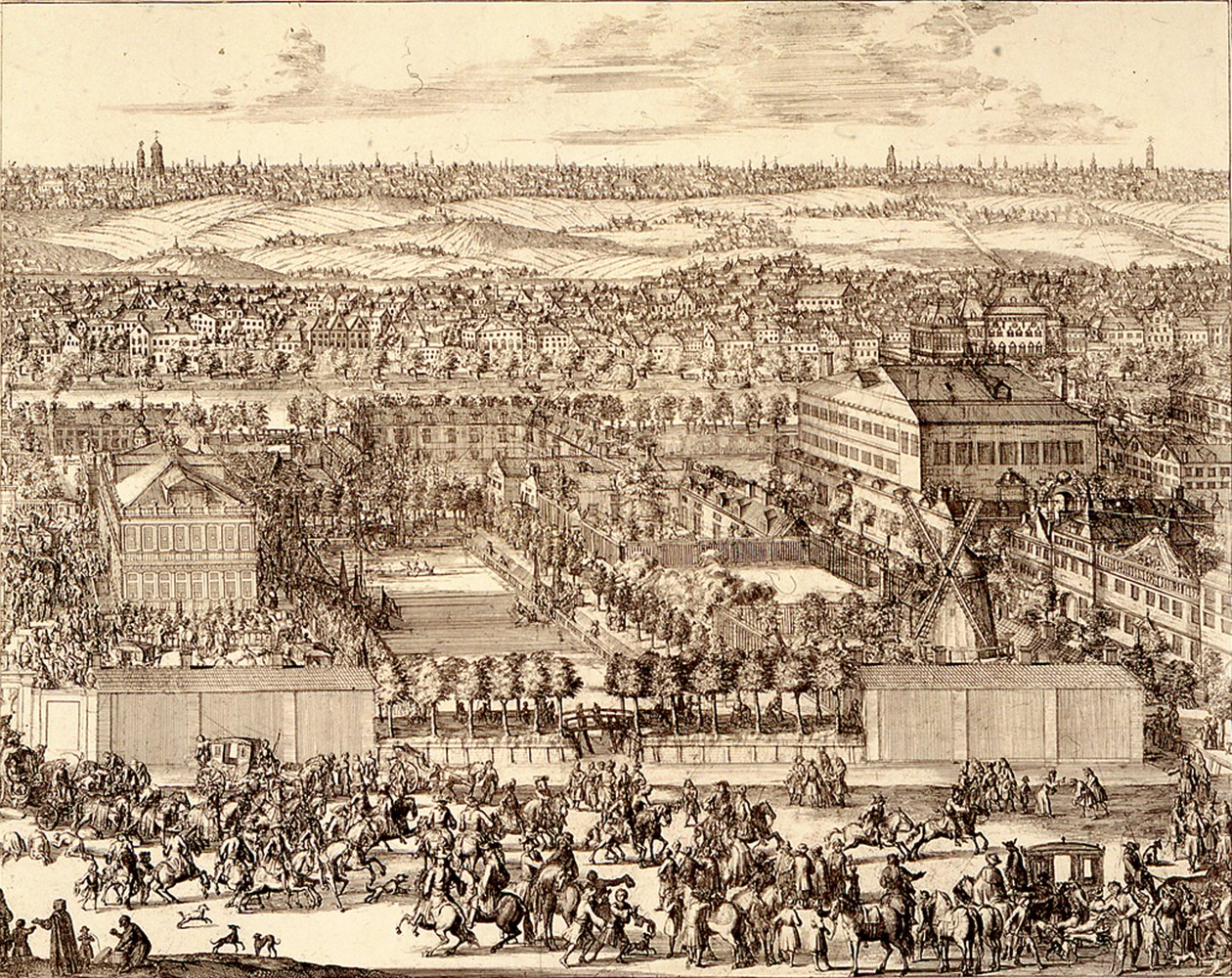 Quartiere tedesco Nemetskaya sloboda a Mosca parte destra, 1705 da Schoonebeek