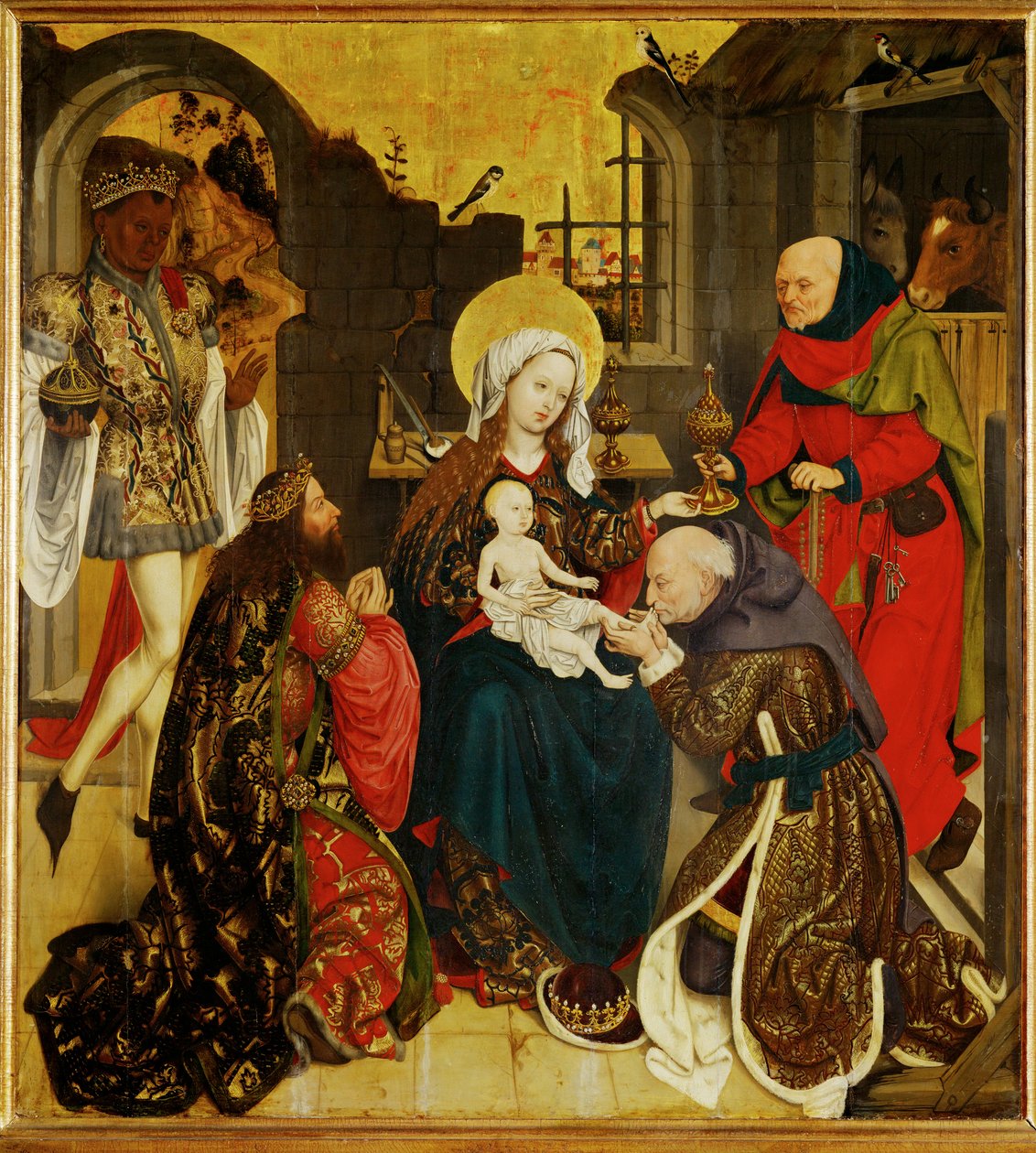 Adorazione dei Magi ... (dipinto su tavola) da Schottenaltar Master
