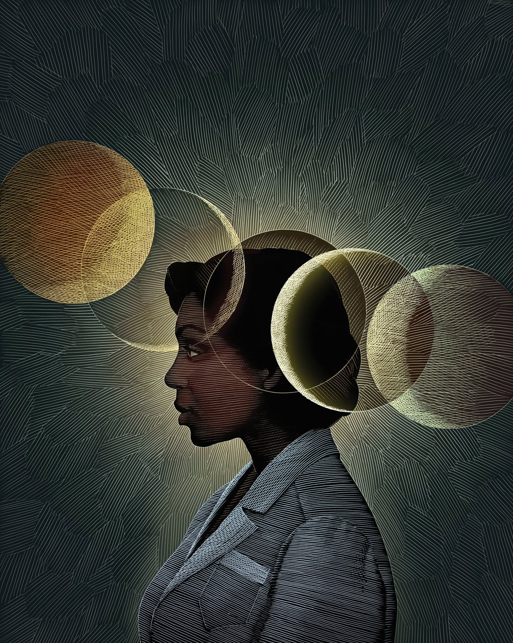 Caroline, O Change, 2017 (tavola di graffio, colorata in digitale) da Scott McKowen