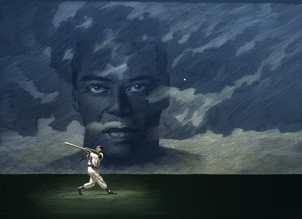 Recinzioni, 2019 (tavola di graffio, colorata in digitale) da Scott McKowen