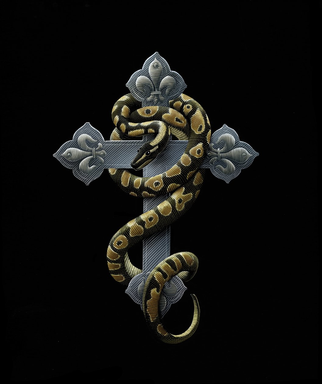 Tartuffe, 2009 (tavola di graffio, colorata in digitale) da Scott McKowen