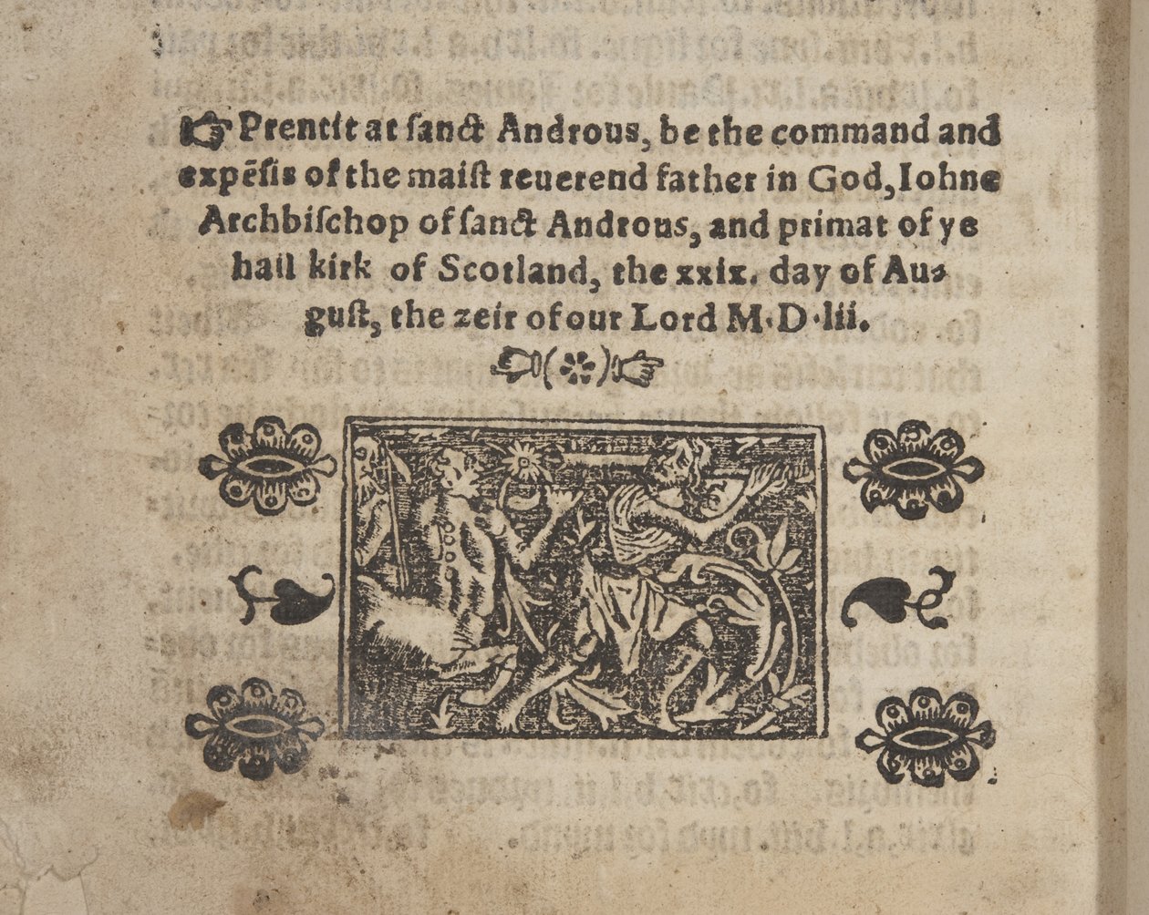 Fol 207 verso, da The Catechisme, 1552 da Scottish School