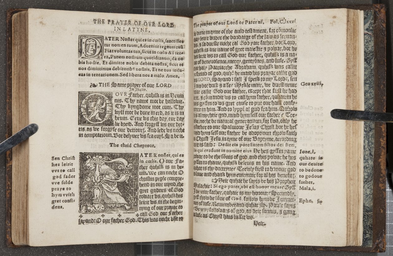 Fol 275 verso 276 recto, da The Catechisme, 1552 da Scottish School