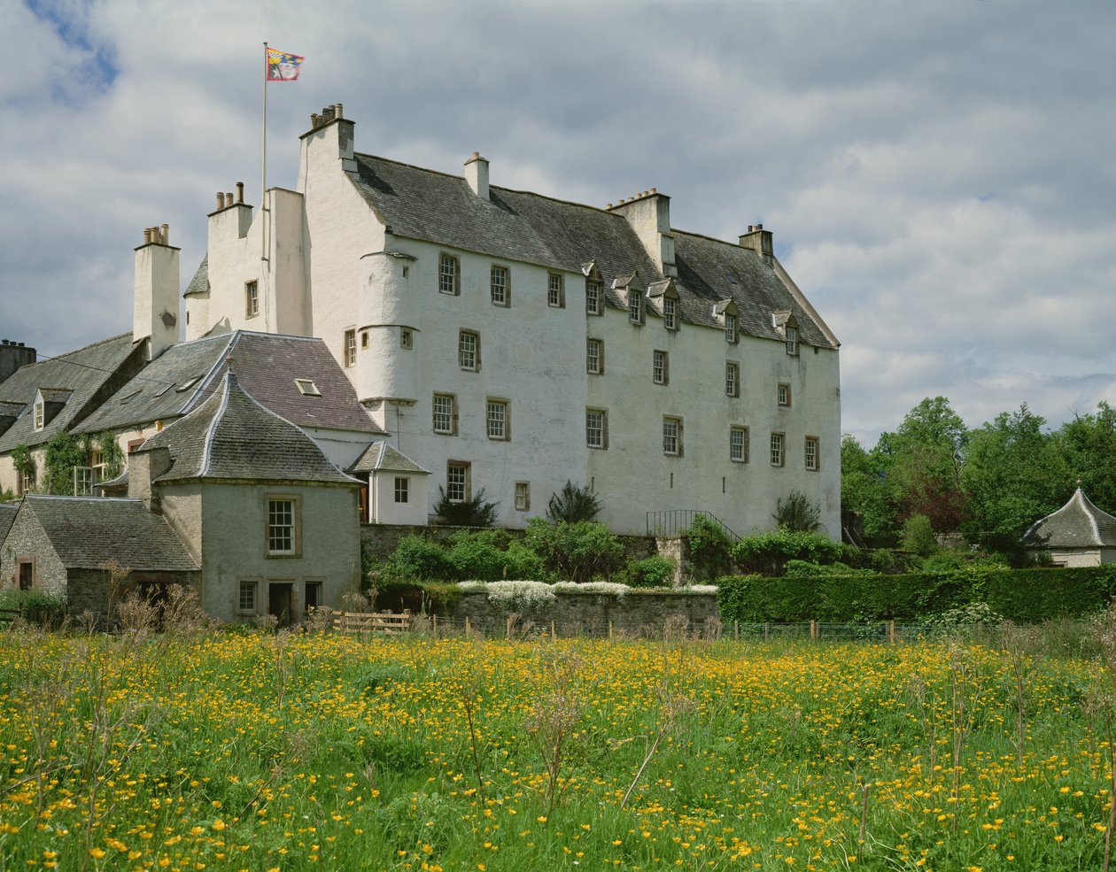 Vista di Traquair House da Scottish School