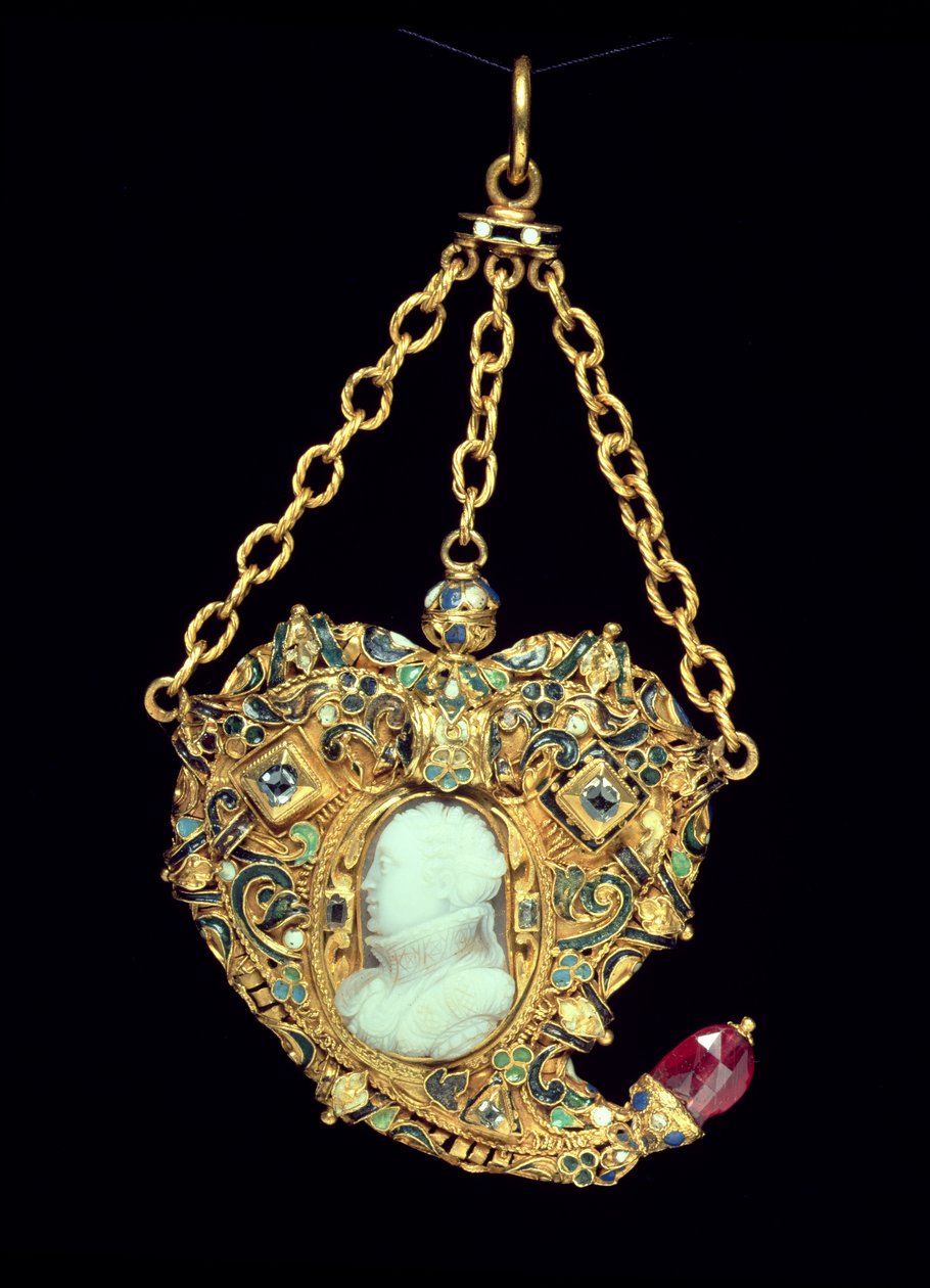 Set di medaglioni con ritratto di Maria, Regina di Scozia, fine XVI secolo da Scottish School