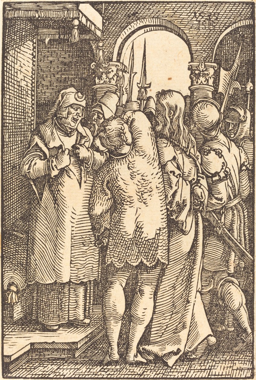 Cristo davanti a Caifa da Sebald Beham