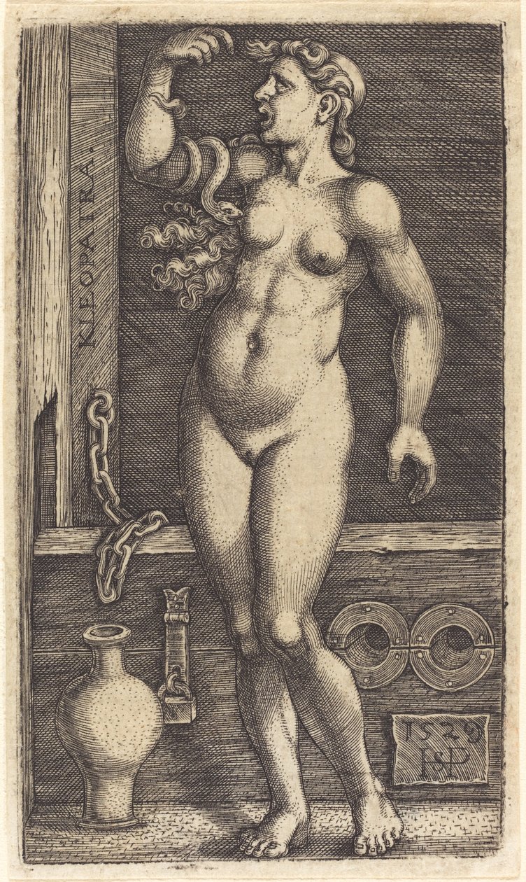 Cleopatra in piedi da Sebald Beham