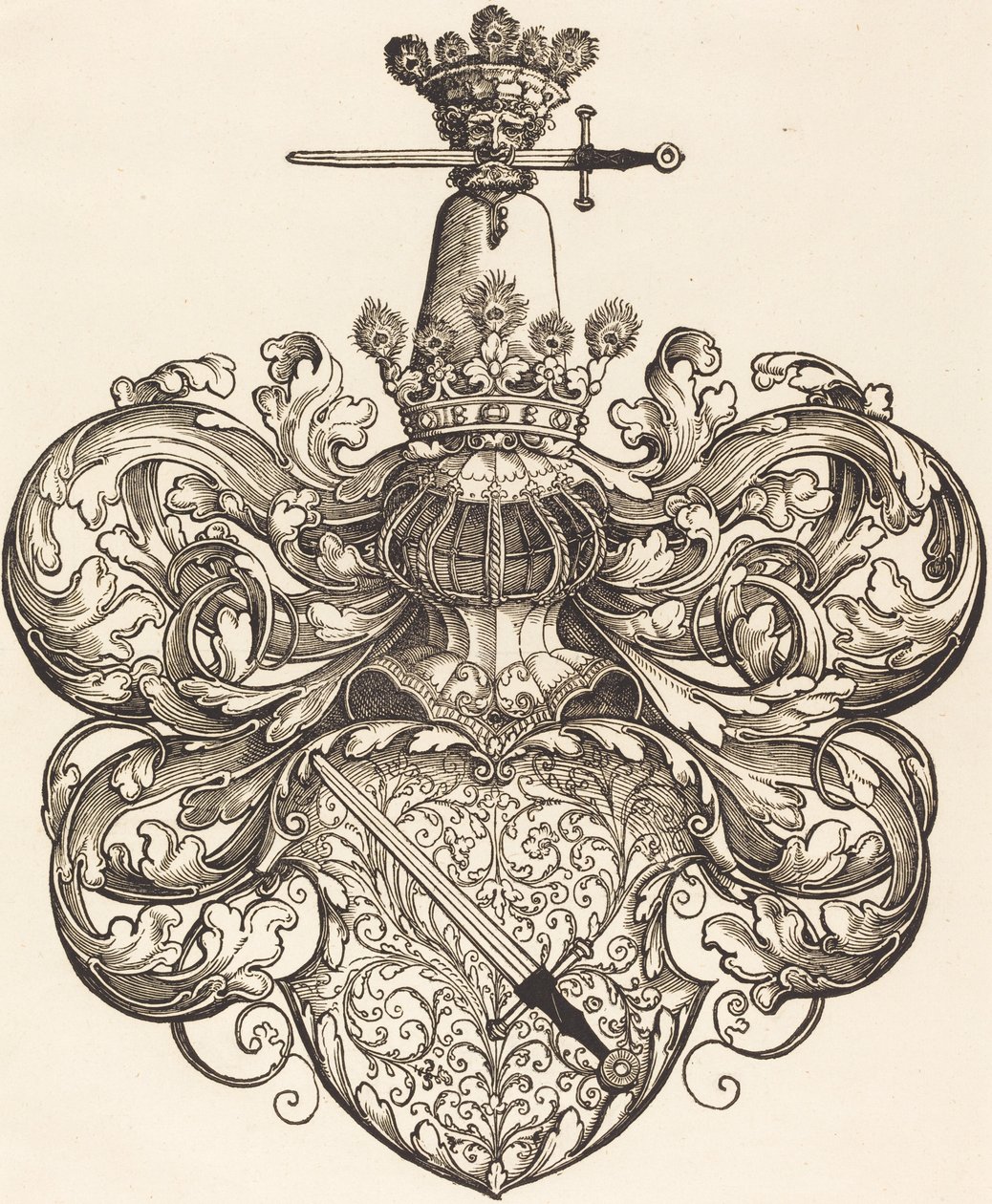 Stemma della famiglia Kress von Kressenstein da Sebald Beham
