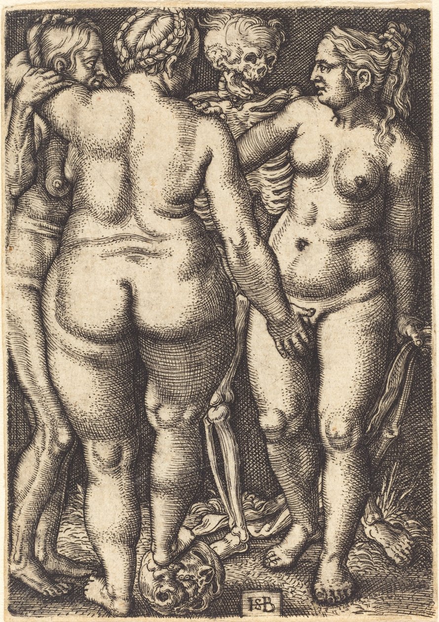La morte e tre donne nude da Sebald Beham