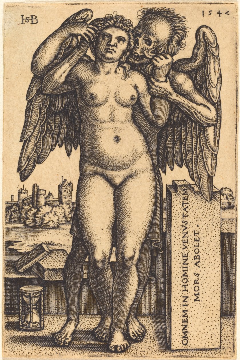 La morte e la donna nuda in piedi da Sebald Beham