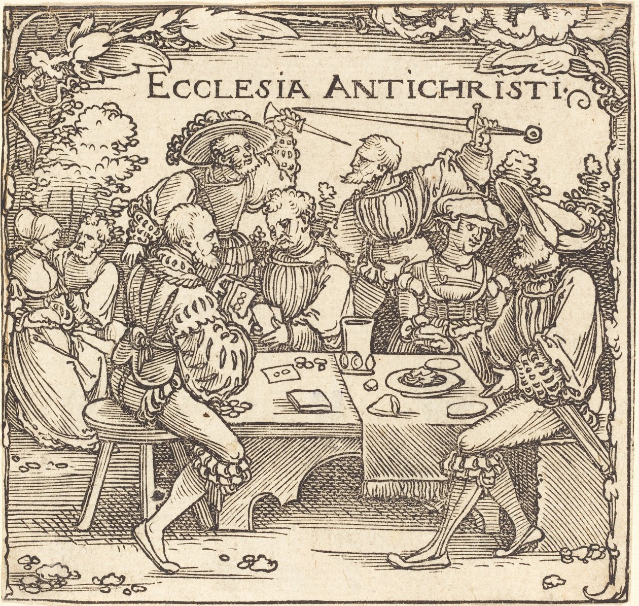 Ecclesia Antichristi da Sebald Beham