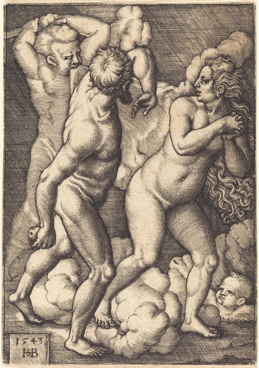 Espulsione dal paradiso da Sebald Beham