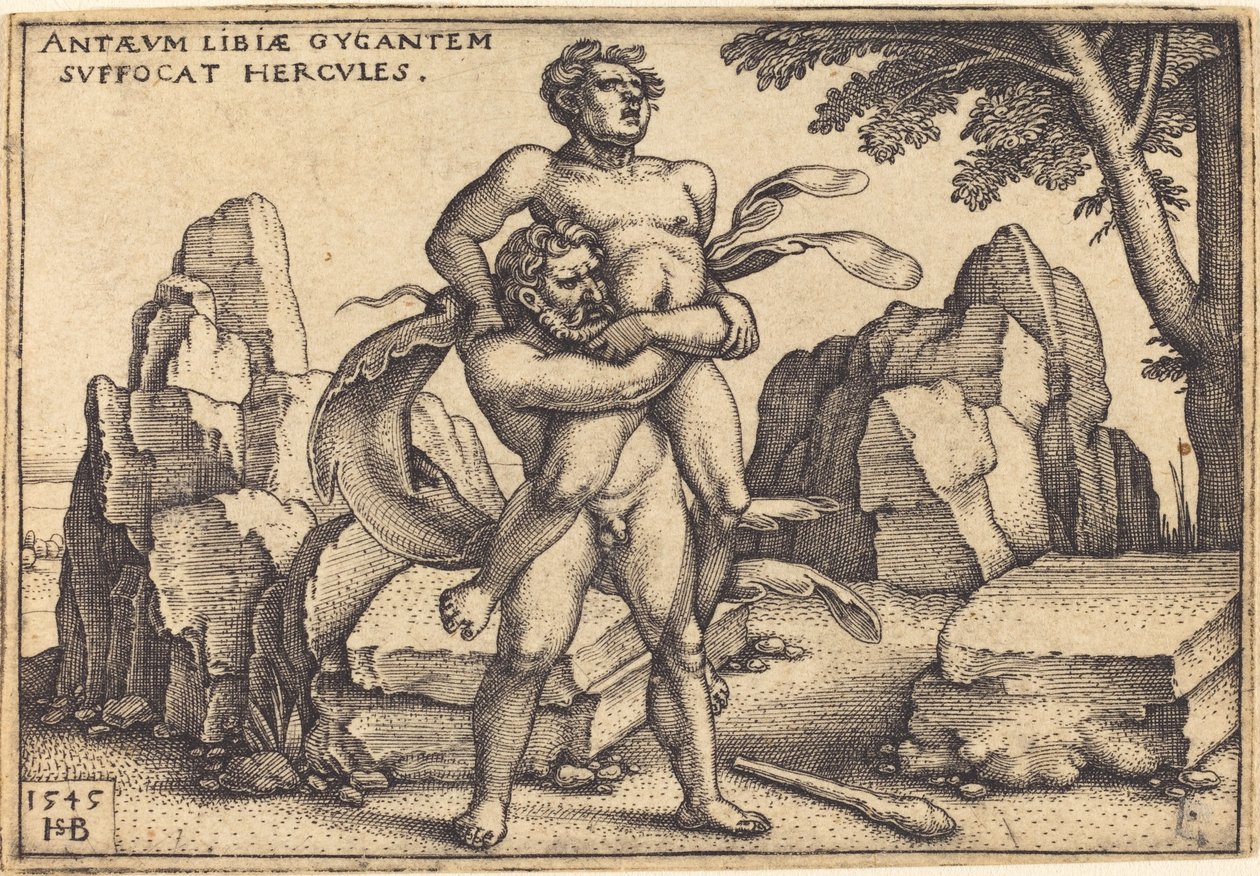 Ercole Uccide Antaeus da Sebald Beham