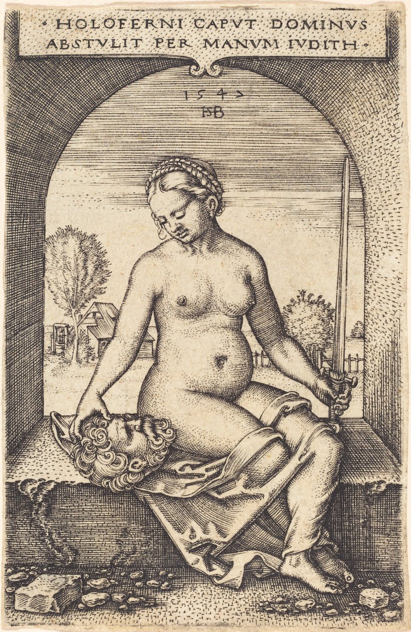 Giuditta seduta alla finestra da Sebald Beham