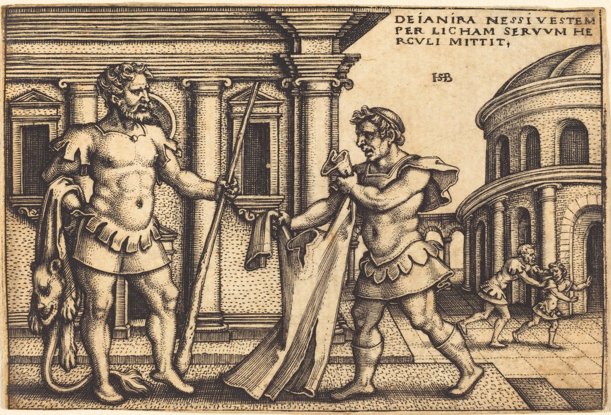 Lico porta la veste di Nesso a Ercole da Sebald Beham