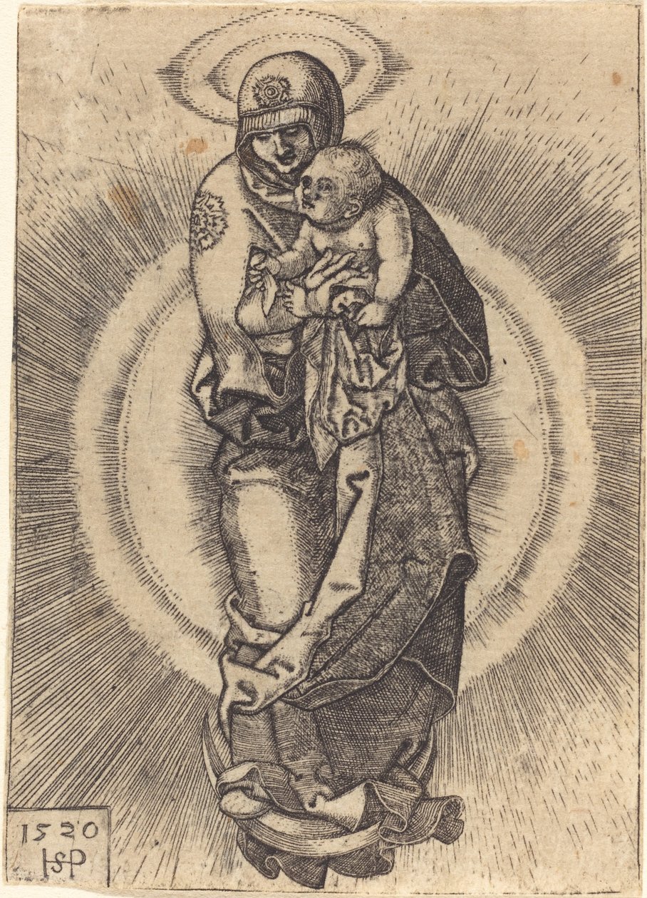 Madonna sulla mezzaluna da Sebald Beham