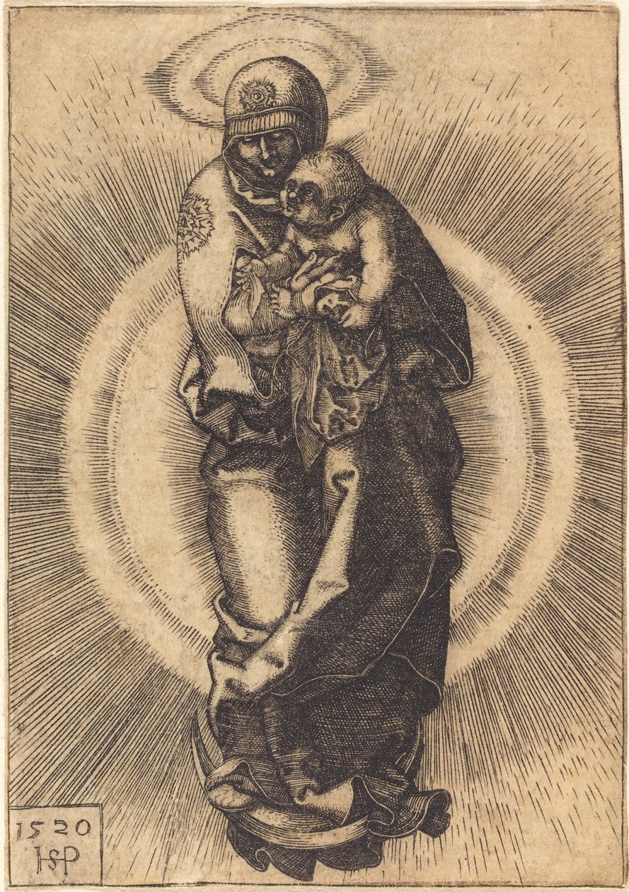 Madonna sulla mezzaluna da Sebald Beham