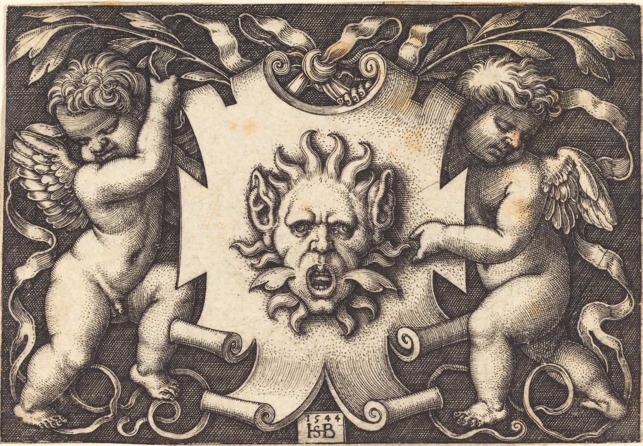 Maschera Tenuta da Due Genii da Sebald Beham