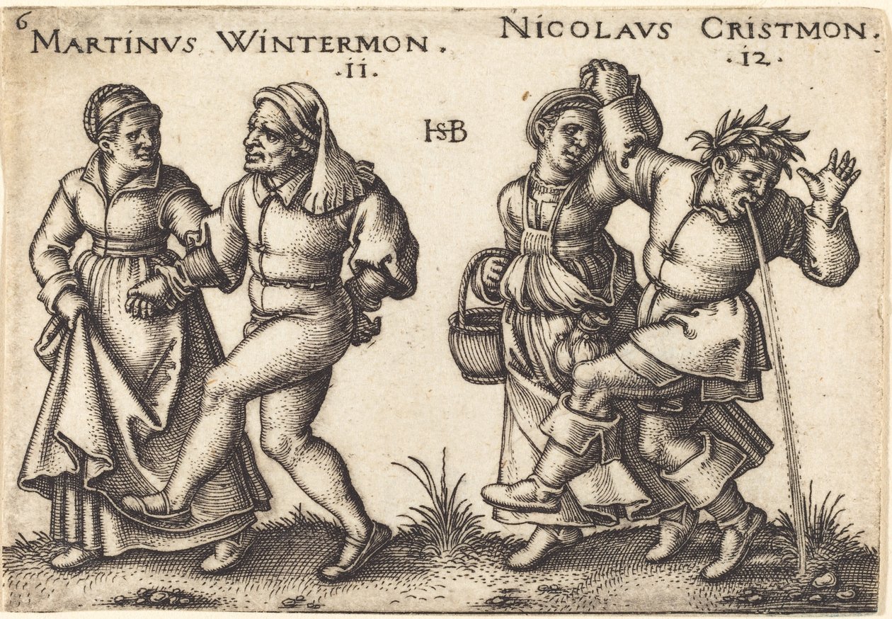 Novembre e Dicembre da Sebald Beham