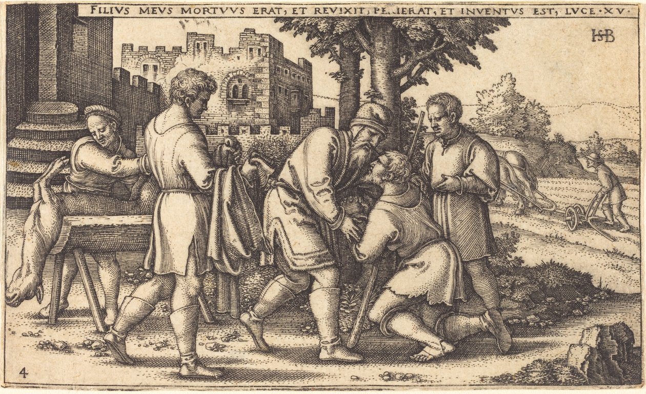 Ritorno del Figliol Prodigo da Sebald Beham
