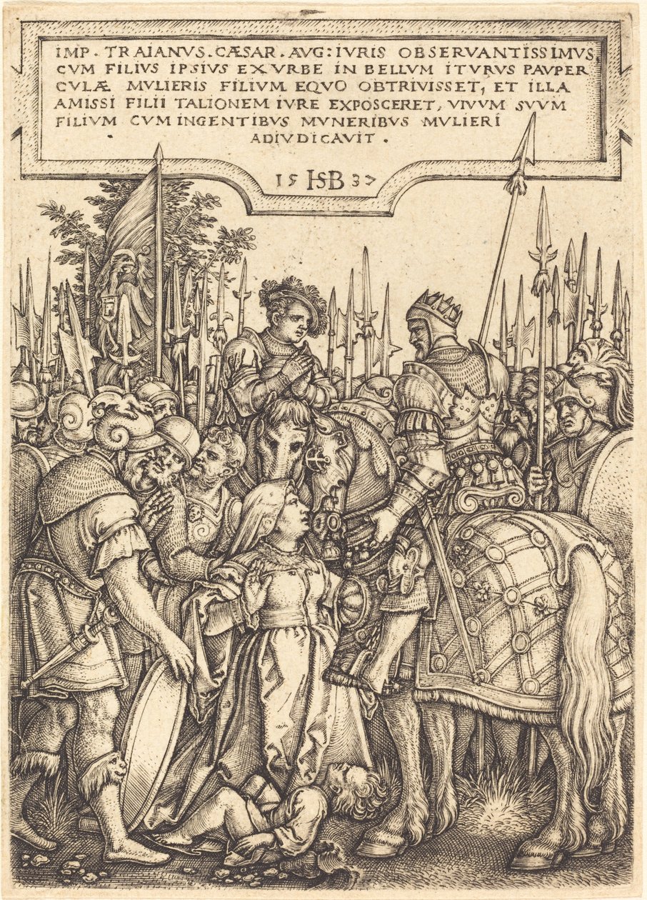 Il giudizio di Traiano da Sebald Beham