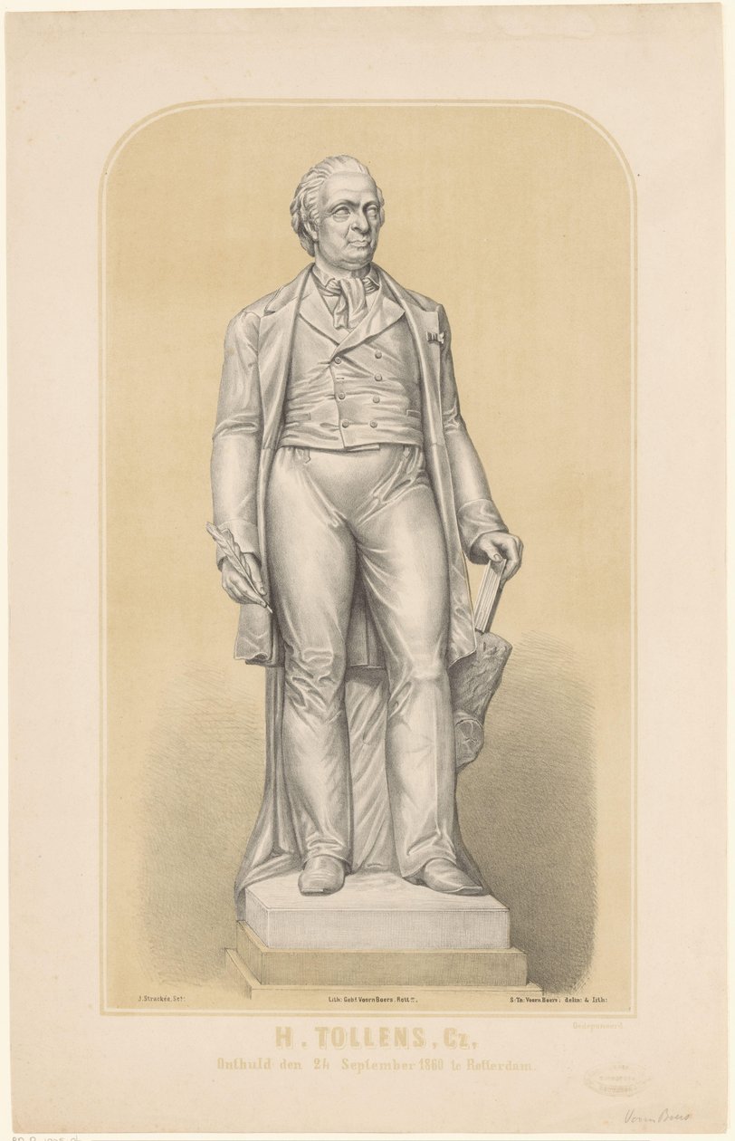 Statua di Hendrik Tollens da Sebastiaan Theodorus Voorn Boers