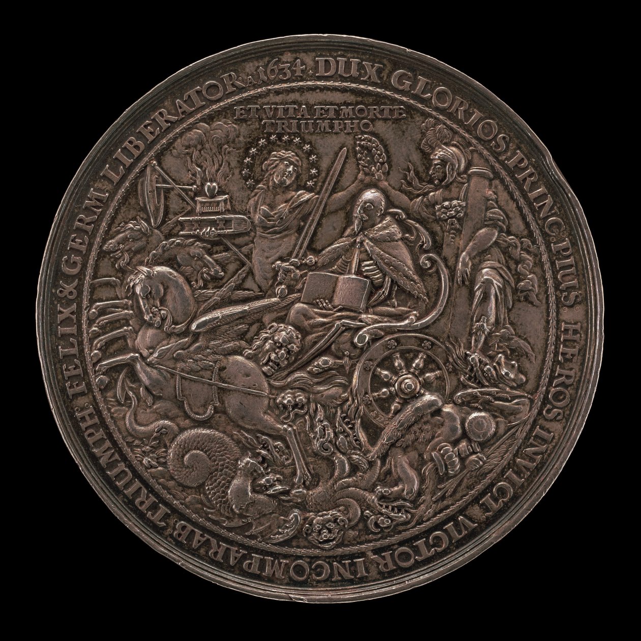 Trionfo del re Gustavo Adolfo [retro], 1634 da Sebastian Dadler