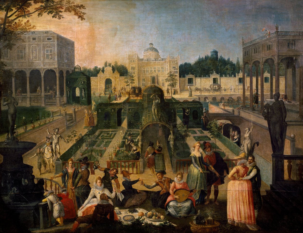 Una festa nel parco del Duca di Mantova, c.1595 da Sebastian Vrancx