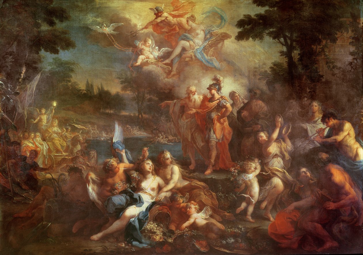 La visione di Enea nei Campi Elisi, c.1735-40 da Sebastiano Conca