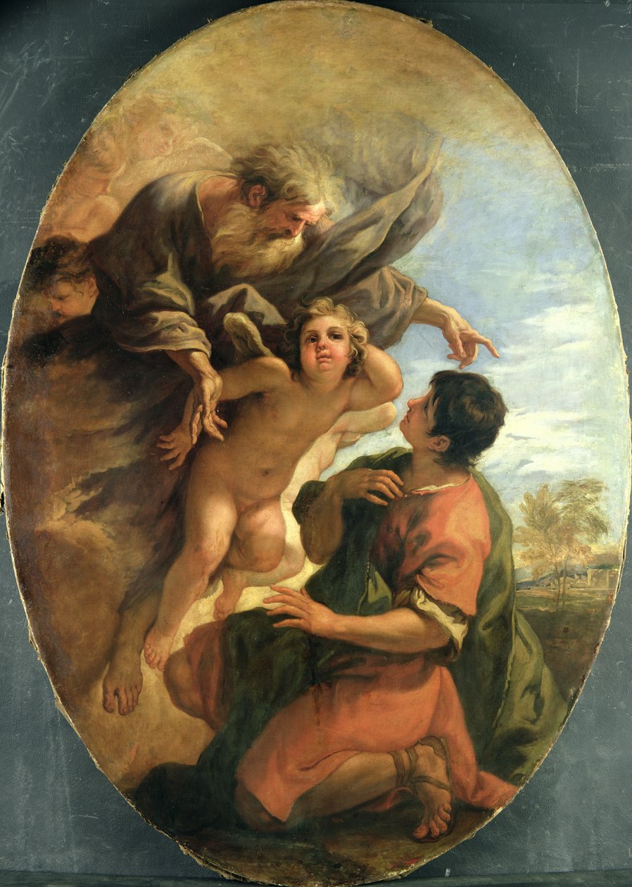 Dio appare a Mosè nel roveto ardente da Sebastiano Ricci