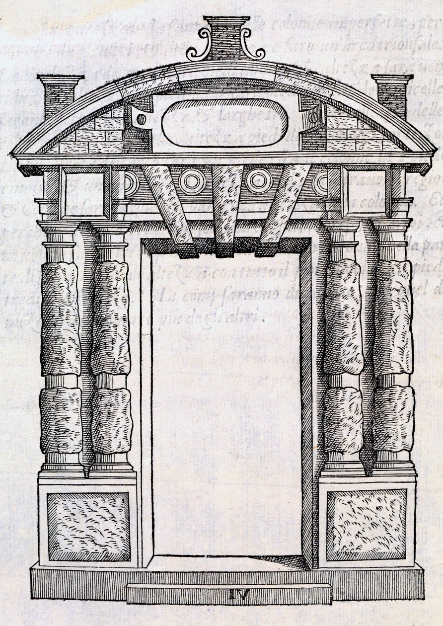 Porta decorativa con colonne e piatto a forma di bagno, da 