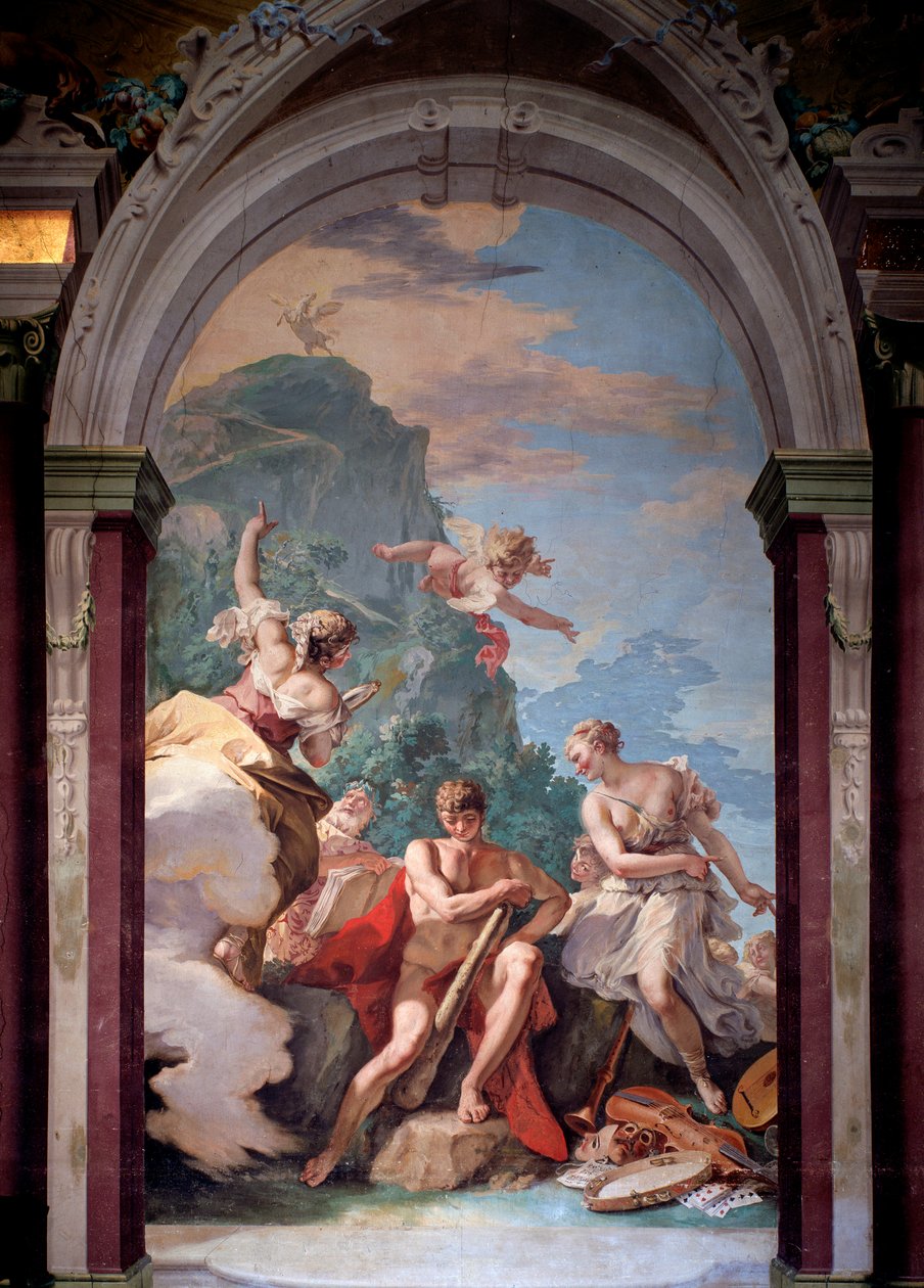 Ercole al bivio tra vizio e virtù da Sebastiano Ricci