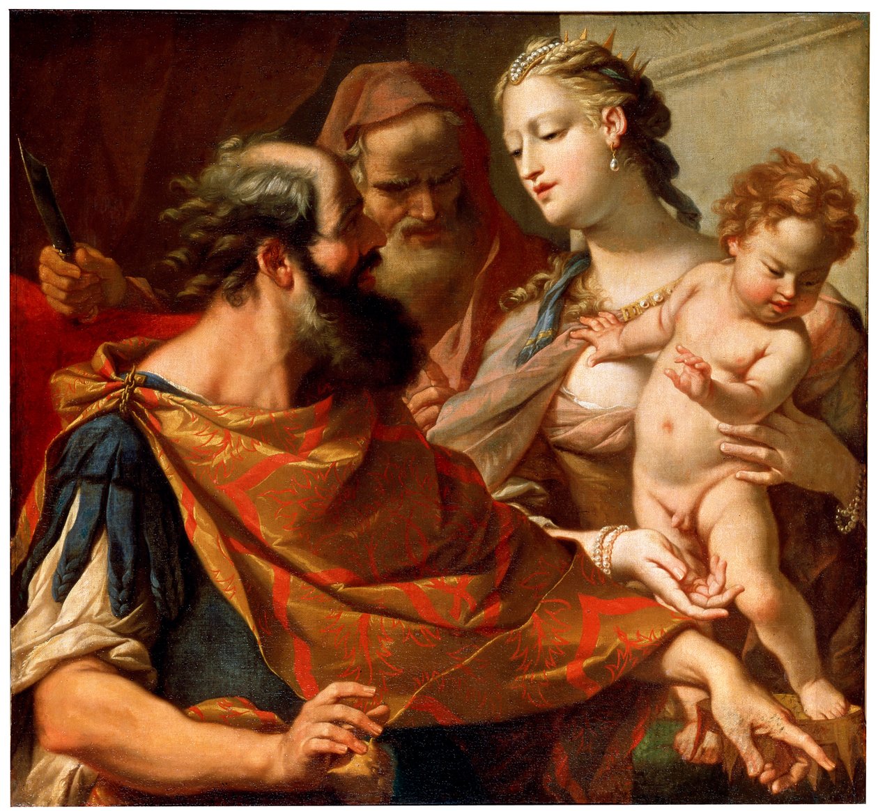 Il bambino Mosè calpesta la corona del Faraone, c1685-c1687 da Sebastiano Ricci