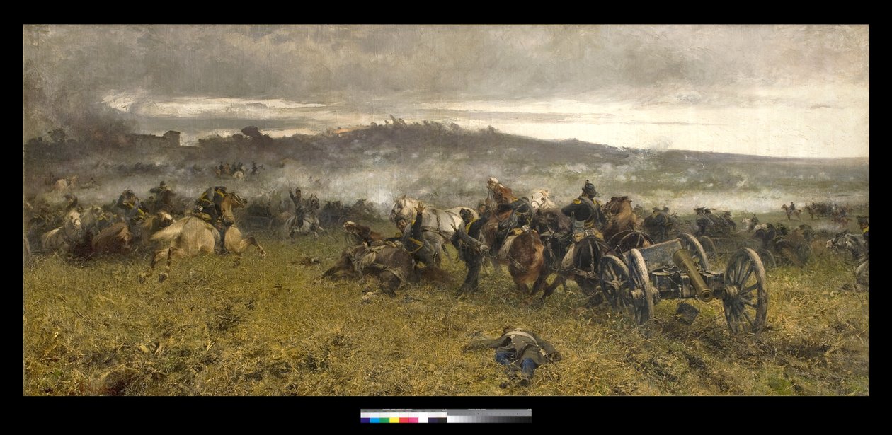 Artiglieria durante la Battaglia di San Martino da Sebastiano de Albertis