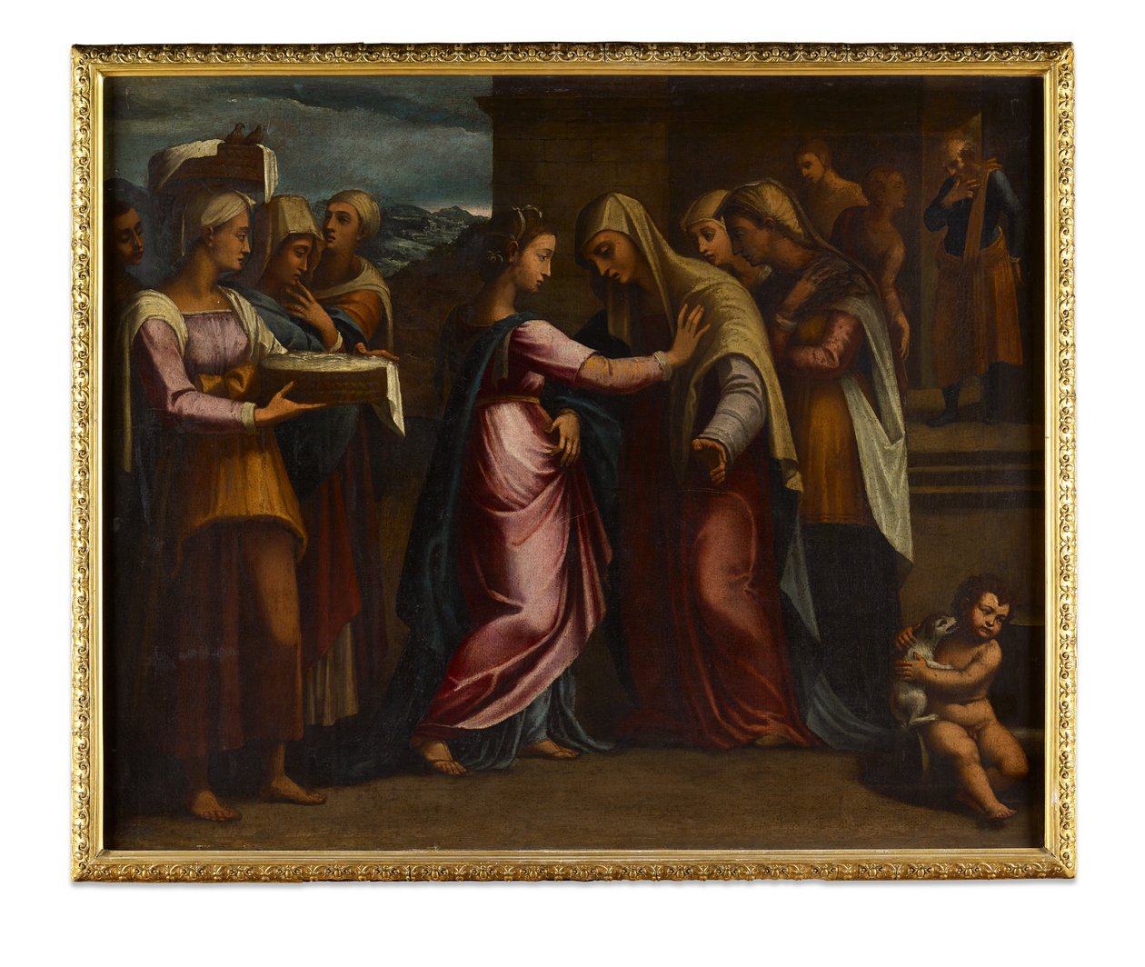 La Visitazione (olio su tela) da Sebastiano del (c.1485-1547) (after) Piombo