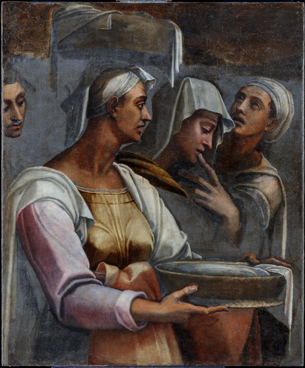 La Visitazione - Tre figure da Sebastiano del (c.1485-1547) Piombo